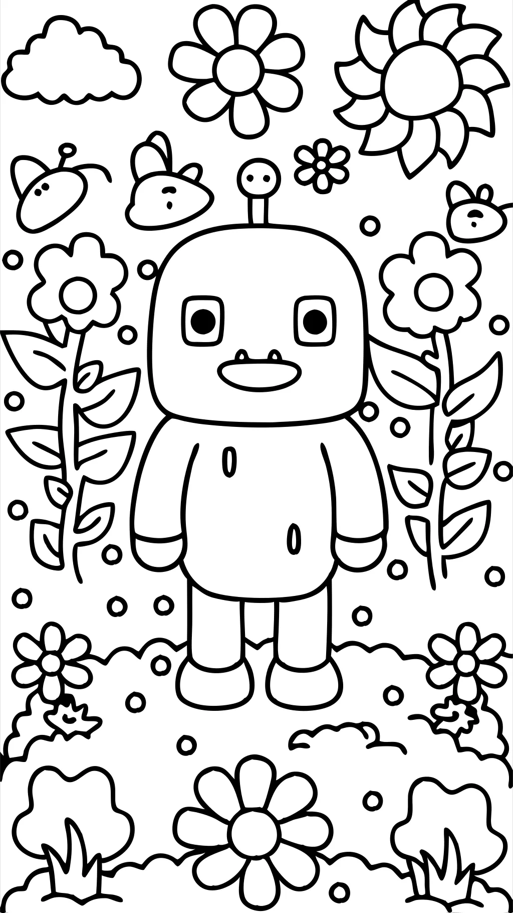 creeper coloring page